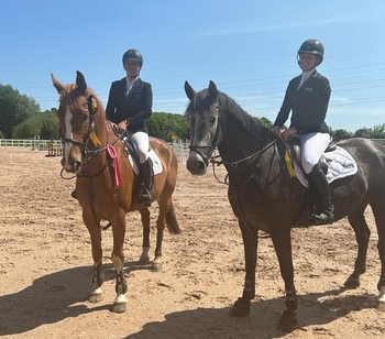Rachel Vicary and Tara Byrtt share the honours in the Nupafeed Supplements Senior Discovery Second Round at Ponderosa Equestrian Centre